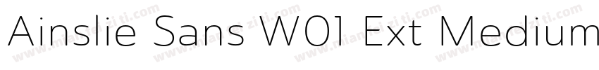 Ainslie Sans W01 Ext Medium字体转换